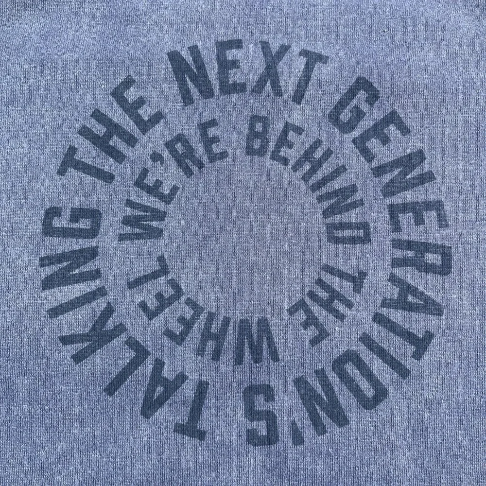 Outerknown Sweatshirt Mens Small Blue Sur‎ Hemp Organic Cotton French Terry